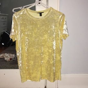 Yellow Velvet Tee